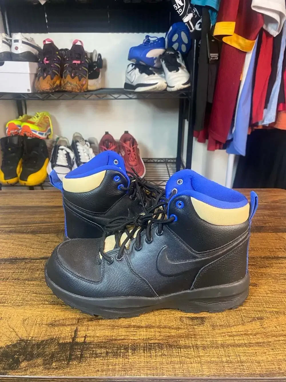 Nike Manoa LTR Leather Boots Black/Sesame-Game Royal